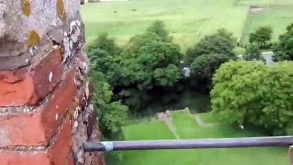 Tattershall castle views to north and east