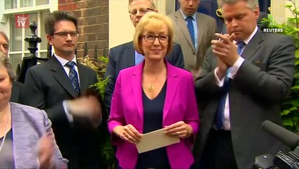 Leadsom quits race for British PM, leaving May unopposed