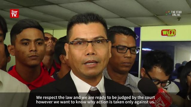 Jamal Yunos, nine supporters charged with rioting and disrupting peace