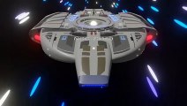 A short spaceship animation with USS Frankfurt