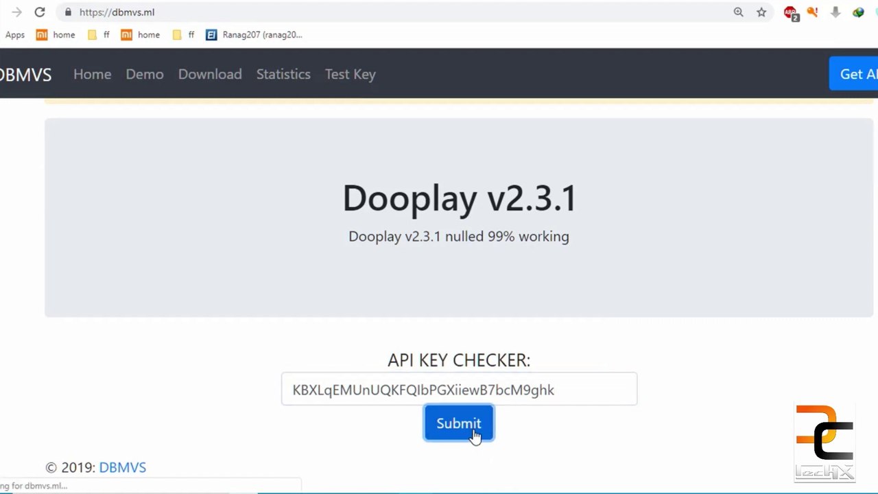 How to get Dbmovies API key | Dooplay 2.3.1 | DC TecHX