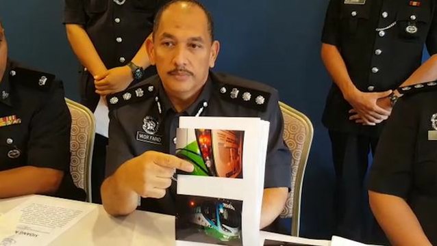 Six detained for stone throwing incident