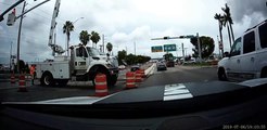 Car Flips After Merging Mistake