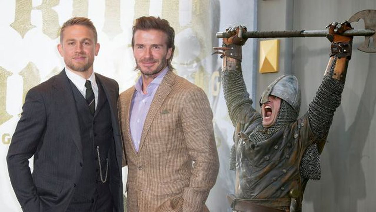 David Beckham in good spirits despite 'King Arthur' criticism