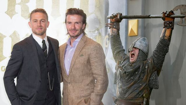 David Beckham in good spirits despite 'King Arthur' criticism