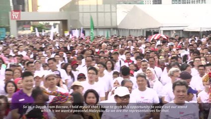 Dayak rep joins walk for a peaceful Malaysia