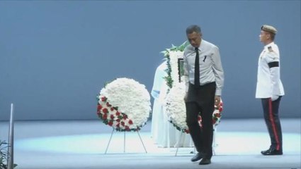 Funeral held for Singapore's longest-serving president