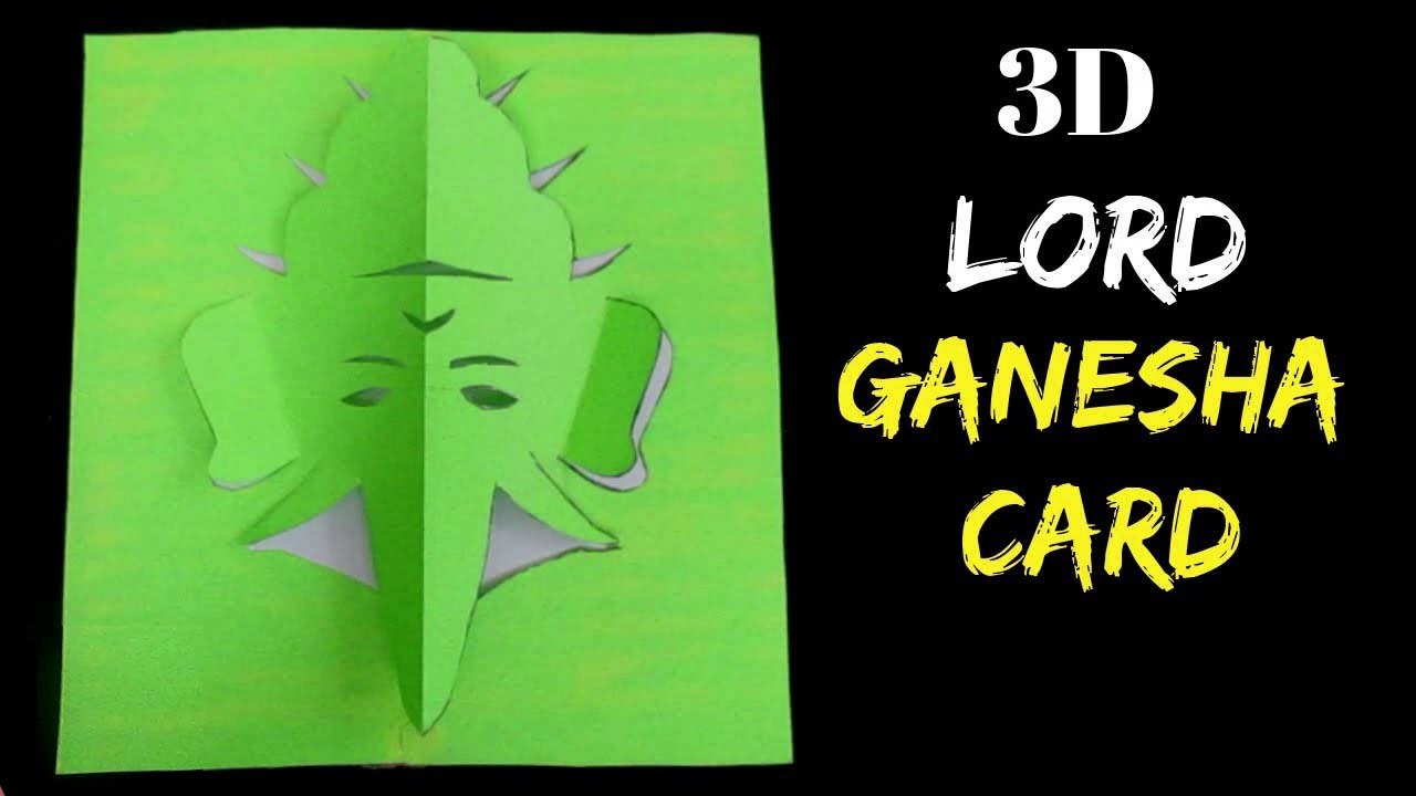 3D Paper Ganpati | How to Make 3D Ganpati with Paper | Creative Ideas for Ganpati Decoration At Home Video | Ganesh Chaturthi Craft Ideas 2020