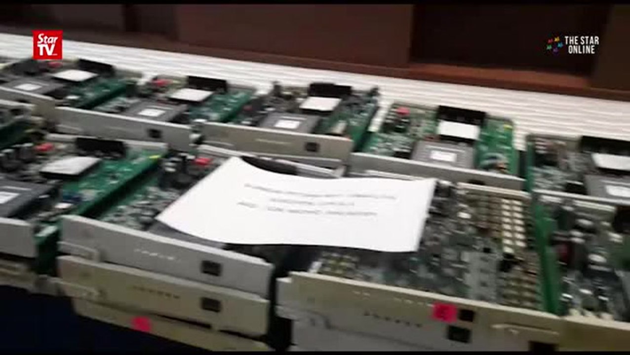 Four arrested for stealing Multi-Service Access Node cards