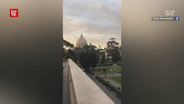 Tony Fernandes meets the Pope today!
