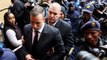 Pistorius arrives at court for murder sentencing