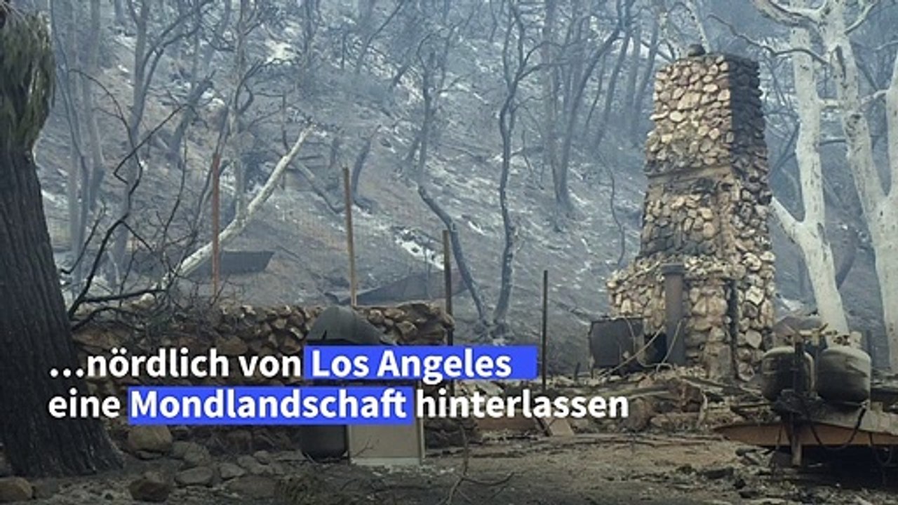 'Lake Fire' hinterlässt Mondlandschaft in Kalifornien