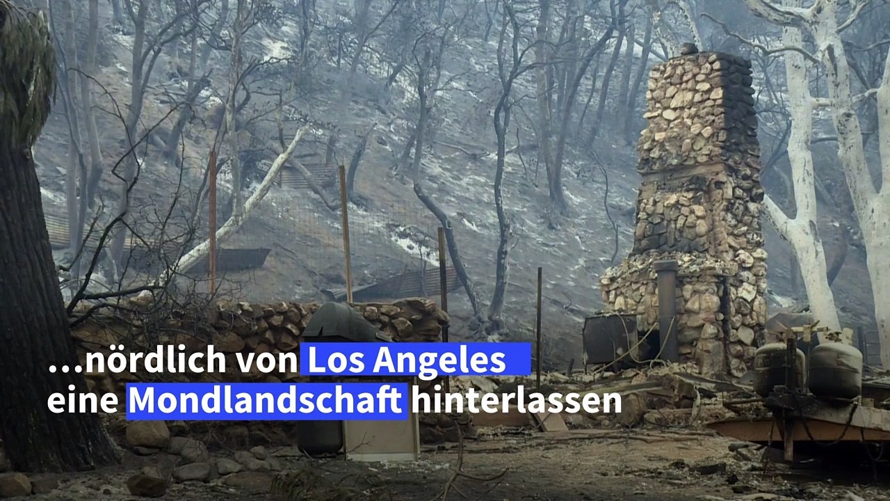 'Lake Fire' hinterlässt Mondlandschaft in Kalifornien