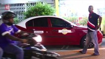 Cabbies confront ride-sharing drivers