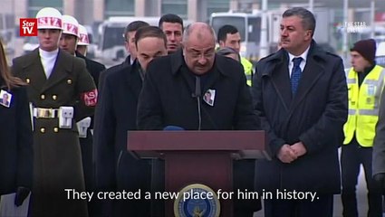 Remains of slain Russian envoy sent home after ceremony