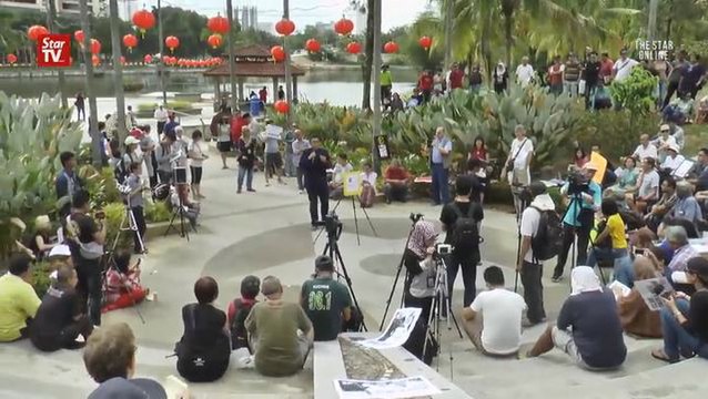 Voices demanded to be heard at the counter-rally against Hadi's Bill