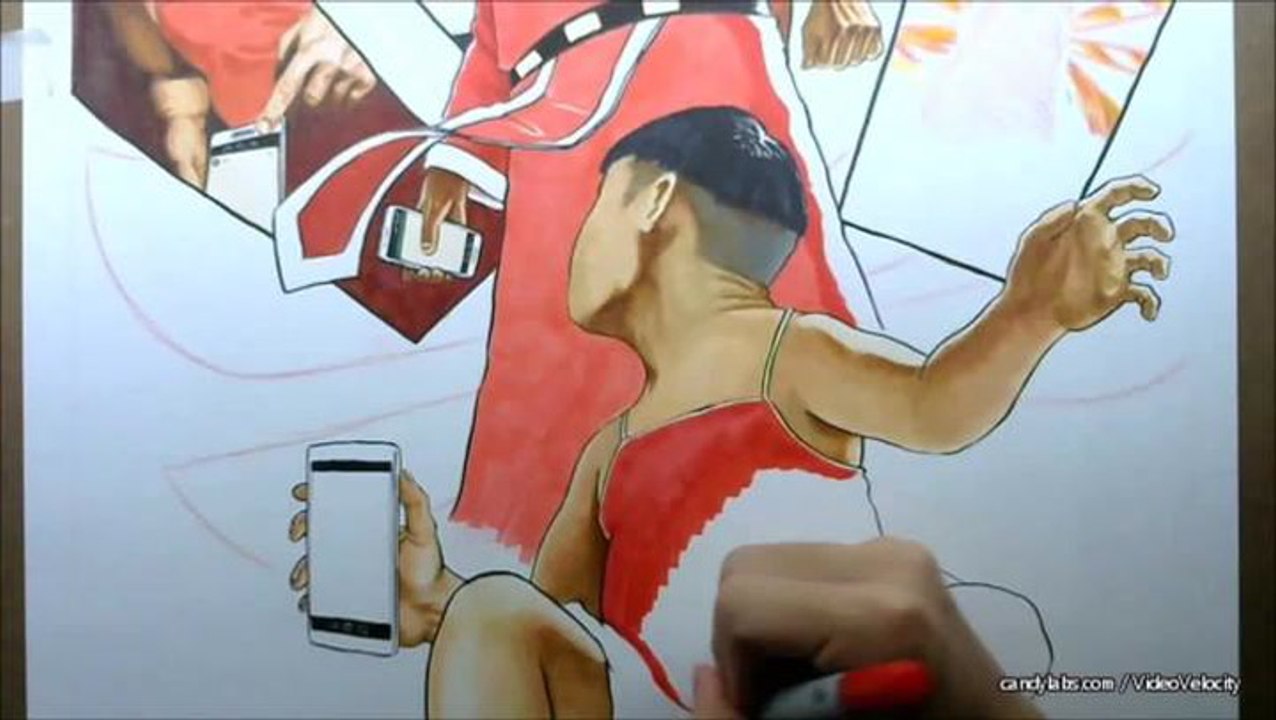 Watch how this artist brings his art to life