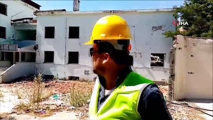 Eski Malkara Devlet Hastanesi’nin yıkımına başlandı