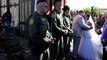 Couple tie the knot across US-Mexico barrier