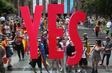 Aussies say 'yes' to same-sex marriage