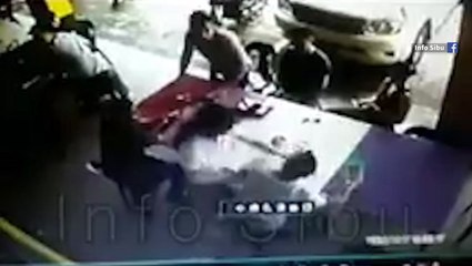 Fight breaks out in Sibu cafe