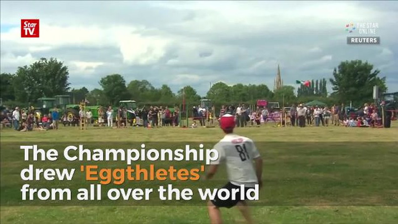 A "cracking" good time at UK Egg-Throwing Championship