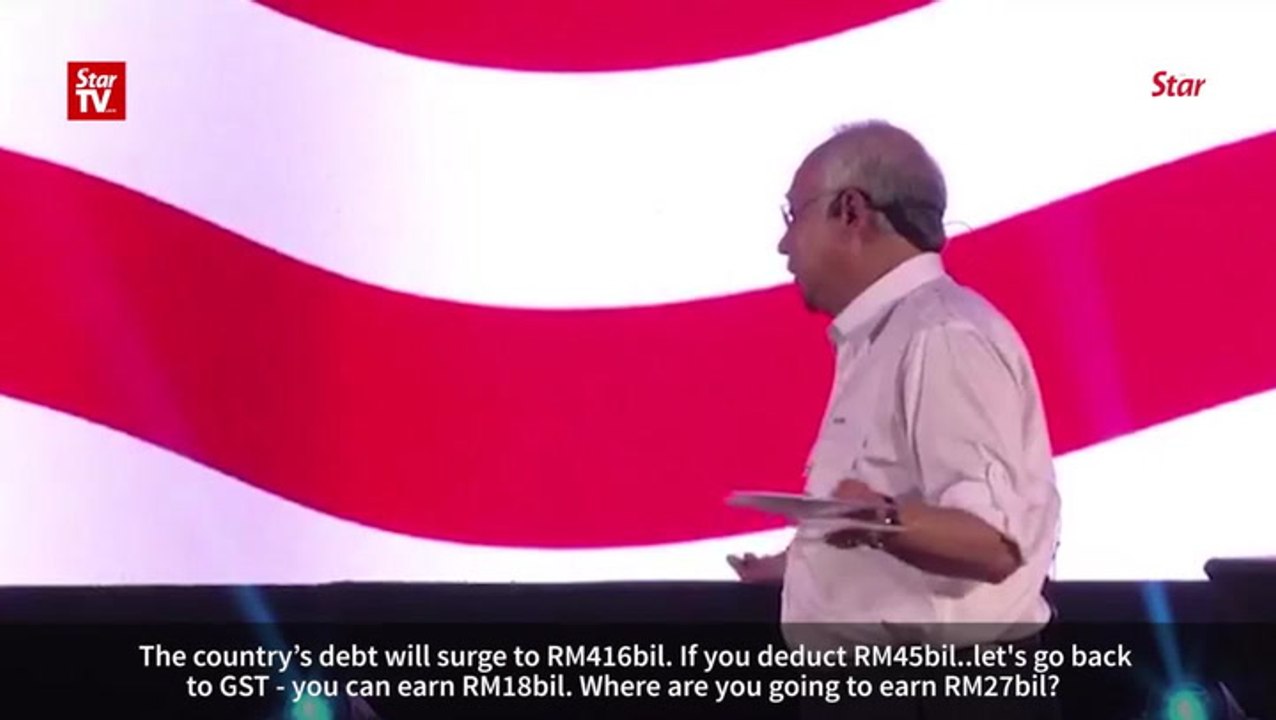 Najib: M’sia will decline into debt with Pakatan’s manifesto