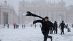 Rare snow storm disrupts flights, shuts down schools in Rome