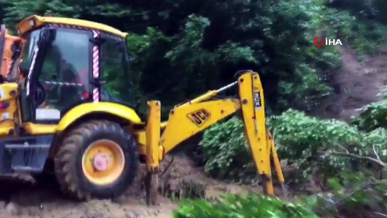 Trabzon’un Of ilçesinde şiddetli yağış