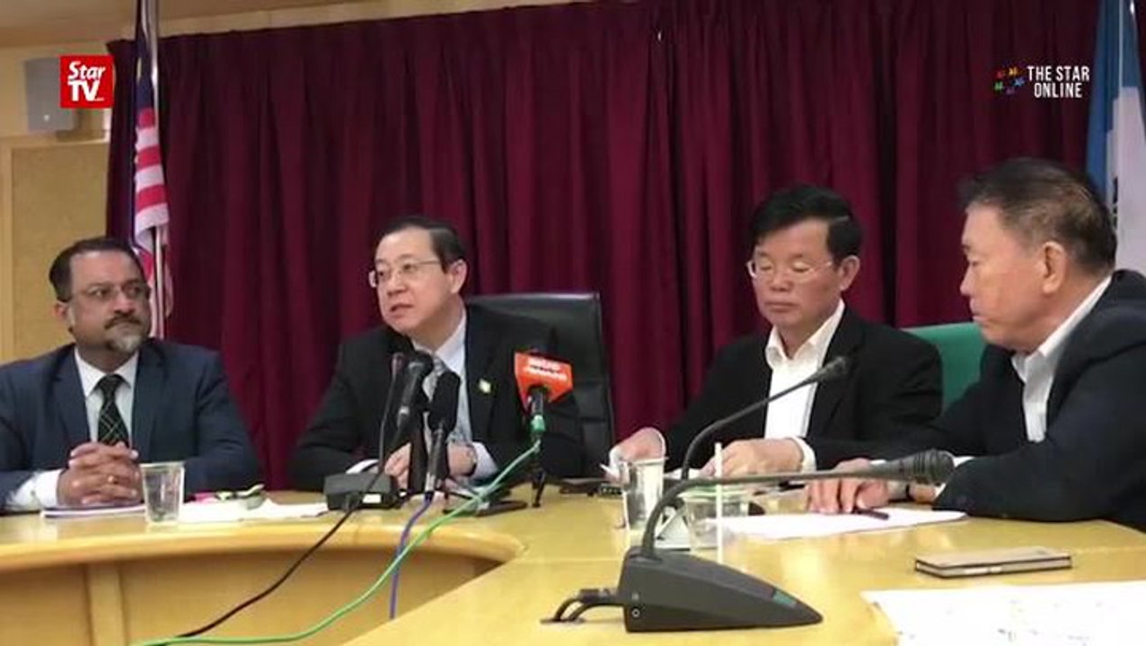 Road closure after Penang flash flood