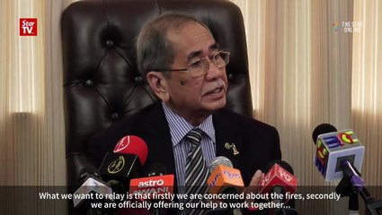 Wan Junaidi: Malaysia ready to assist Indonesia to tackle haze problem