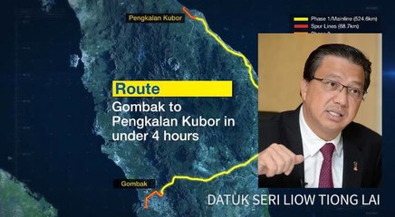 Transport minister: ECRL connects lives and accelerates growth