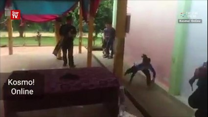 Mass hysteria causing students to simulate tiger-like behaviour