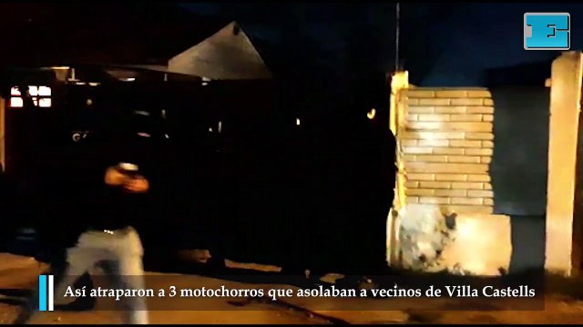 Atraparon a 3 motochorros de Villa Castells