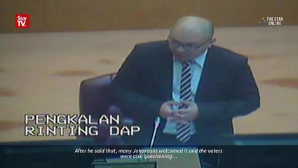 Download Video: Assemblyman cut off from speaking of Bangsa Johor