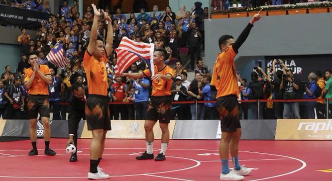 Malaysia bag first gold with chinlone linking win