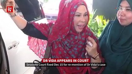 Dr Vida unfazed by 'little' run-in with the law