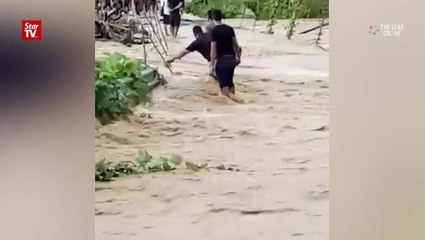 Setelu bridge reopens after downpour