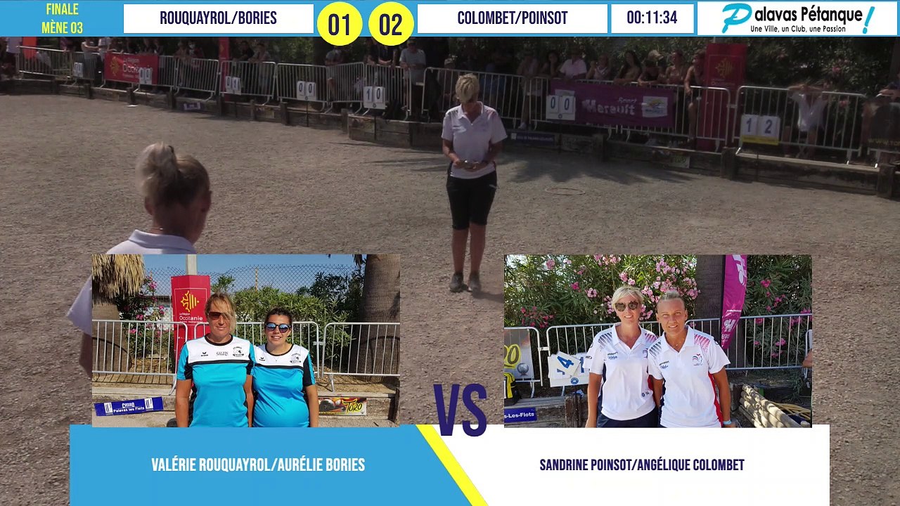 Finale du doublette COLOMBET/POINSOT vs ROUQUAYROL/BORIES : Palavas pétanque 2020