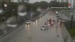 Roads flooded, causing traffic jams in Penang