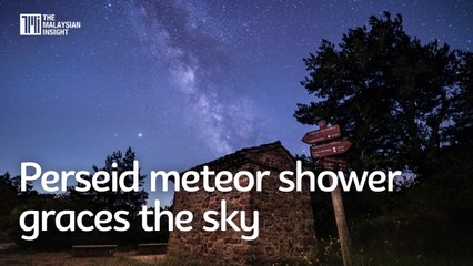 Perseid meteor shower graces the sky