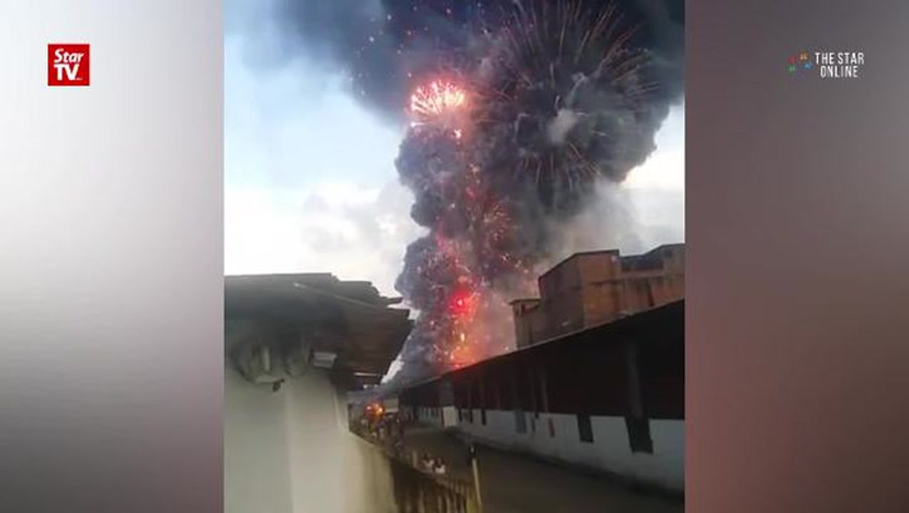 Factory causes explosion in the sky