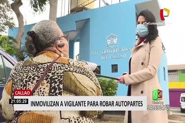 Callao: Delincuentes inmovilizan a vigilante para robar autopartes
