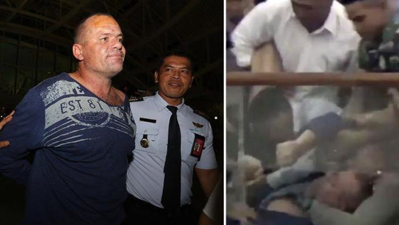Australian threatens suicide at Bali airport