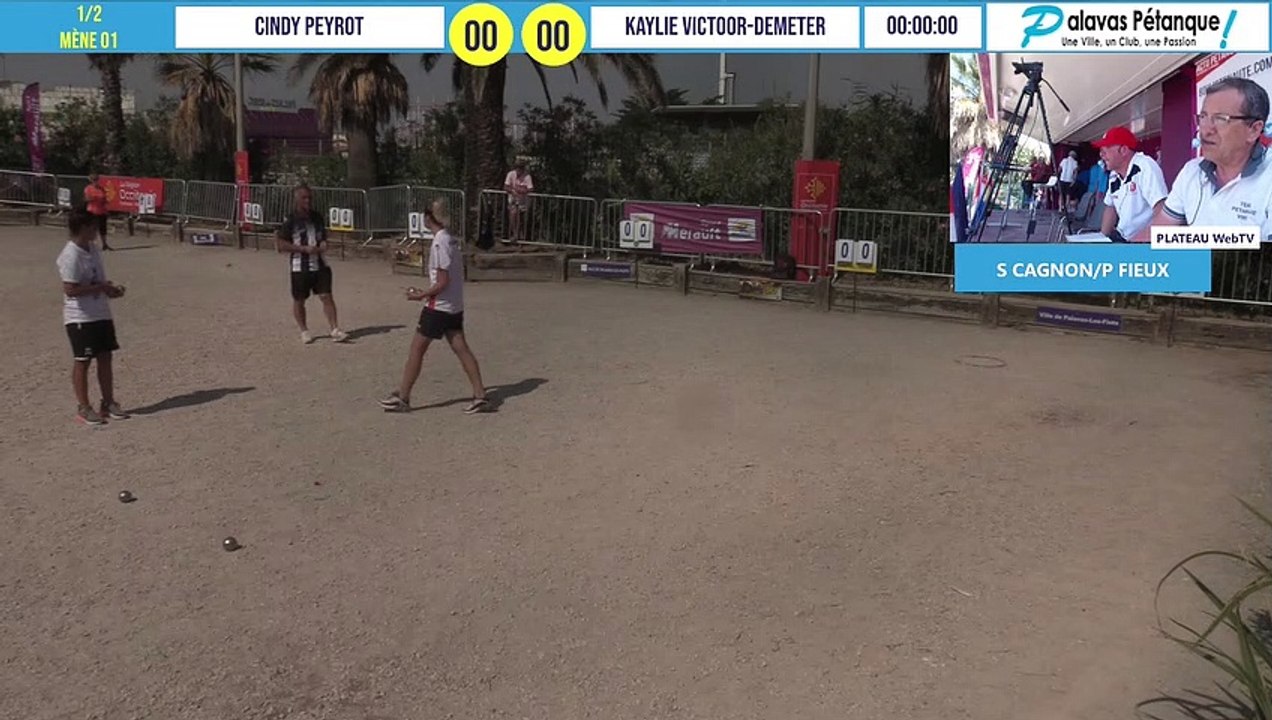Demi-finale du tête-à-tête Cindy PEYROT vs Kaylie VICTOOR-DEMETER : Palavas pétanque 2020