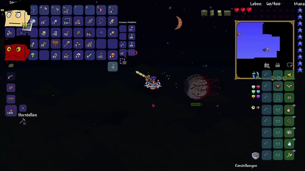 Terraria Let's Show 2: Ein paar Bosskämpfe