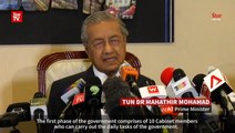 Dr M: 10 core ministries to start carrying out their duties