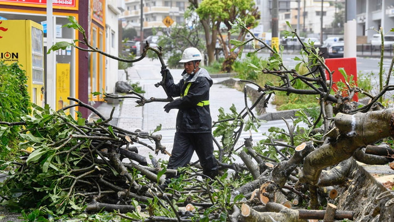 Typhoon Trami closing in southern Japan