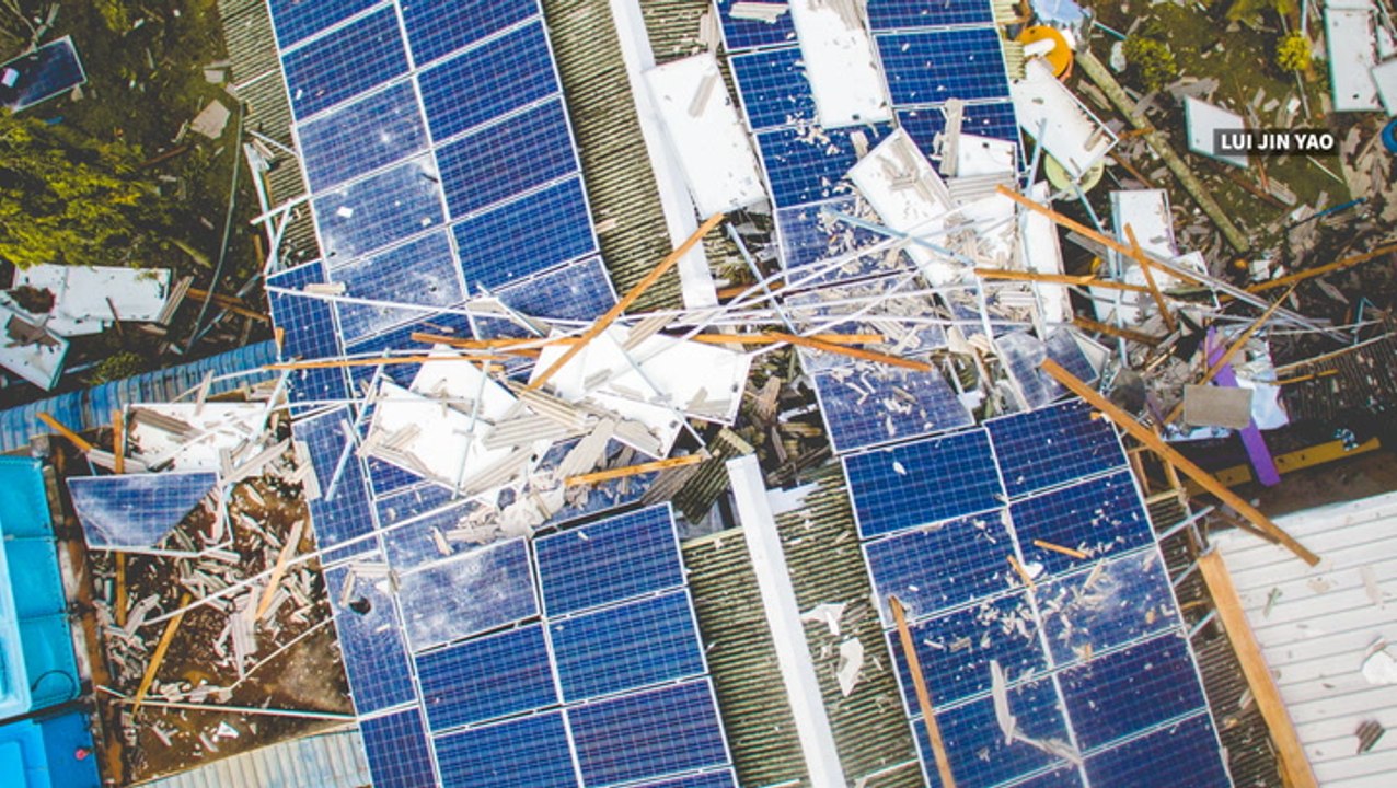 Leaving a gap between solar panels and roof spe...