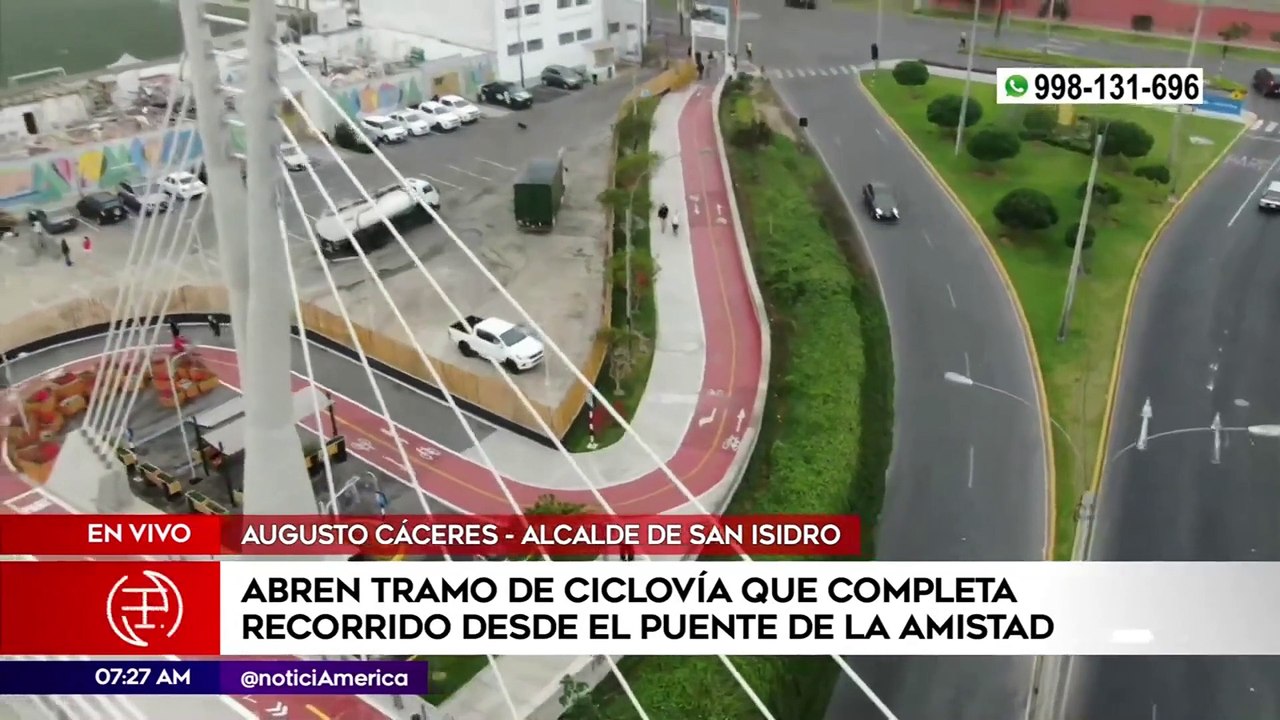 Abren tramo de ciclovía que completa recorrido...